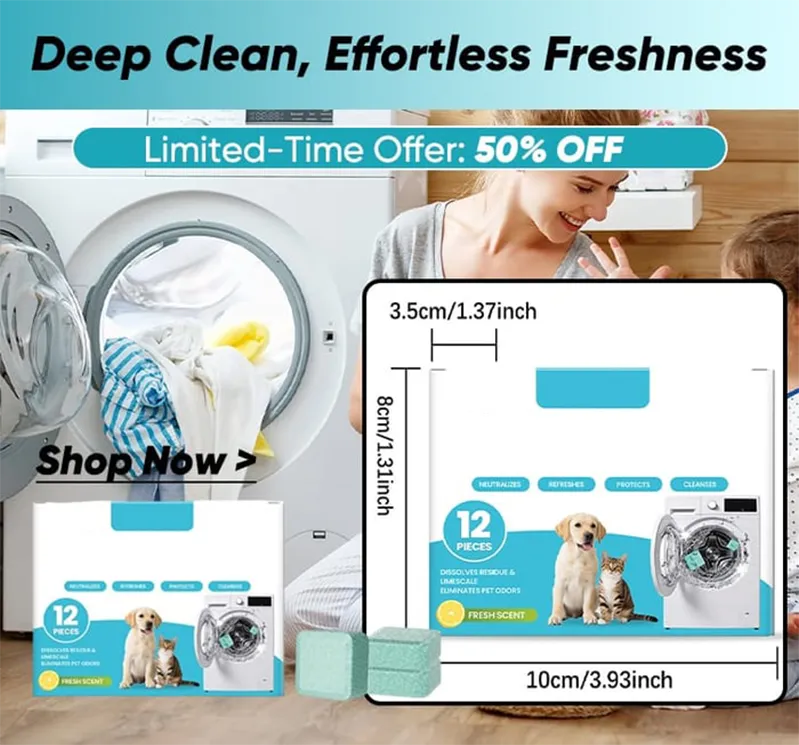 Washing machine cleaning tablets